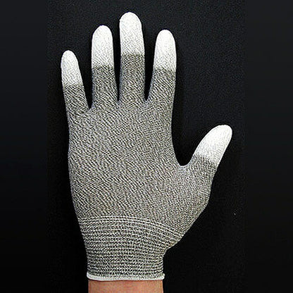 静電対策手袋 フィンガーコート S サイズ：S 重量：15g 表面抵抗値：1X106～108Ω コーティング：フィンガーコート