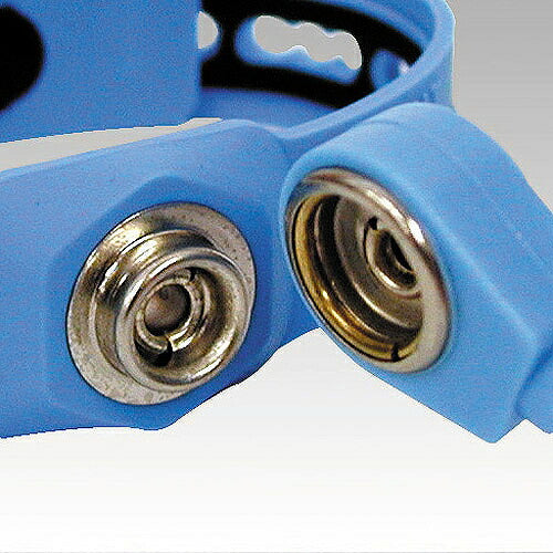 クリーンルーム用リストストラップ 電流制限抵抗値：1MΩ±10KΩ(コード部)､15KΩ±3KΩ(リストバンド部) 長さ：実用約1.8m