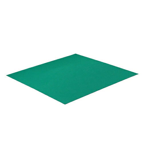 導電性カラーマット 1X1M サイズ：1mX1mX2mm 表面抵抗値(グリーン層)：1X108～1010Ω 表面抵抗値(ブラック層)：1X103～105Ω