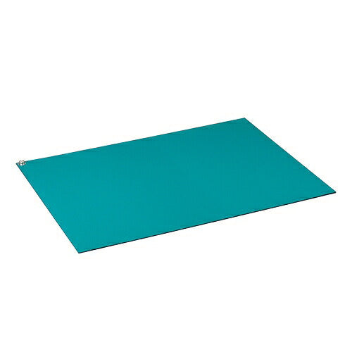 卓上導電マット サイズ：230X330X2mm 表面抵抗値(グリーン層)：1X108～1010Ω 表面抵抗値(ブラック層)：1X103～105Ω スナップボタン径：φ10mm