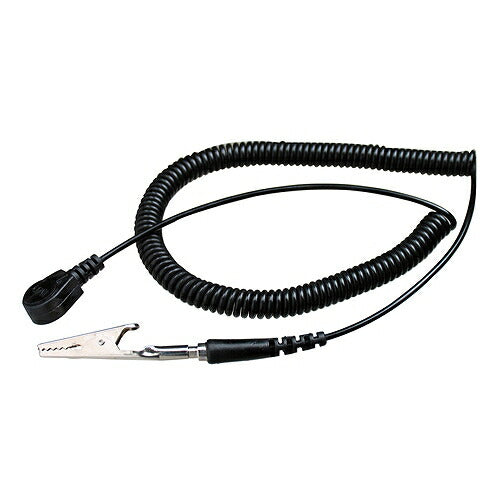 アースコード 長さ：0.65～3m スナップボタン径：10mm バナナプラグ対応穴径：φ4～φ4.5mm 抵抗値：1MΩ±5kΩ