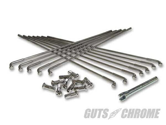 19 inch Spoke Set, Stainless, 40 pc. set