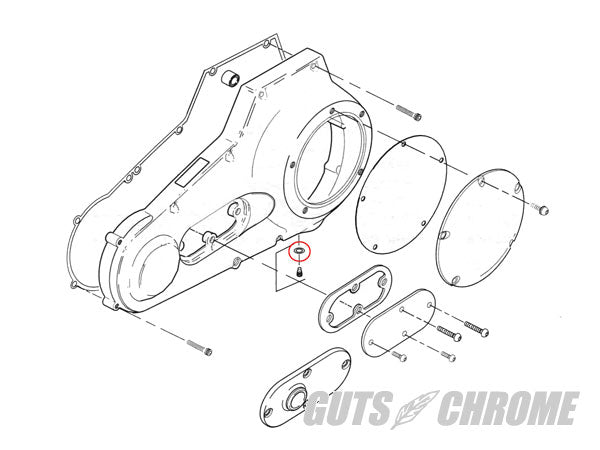 Primary Drain O-Ring 04-UP Dyna