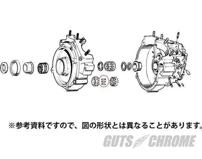 V-TWN製 クランクケースローラーベアリング .0004オーバーサイズ 40-54年