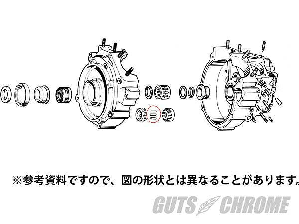 V-TWN製 クランクケースローラーベアリング .0006オーバーサイズ 40-54年