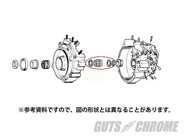 V-TWIN製 クランクケースピニオンベアリングキット 55-57年BT