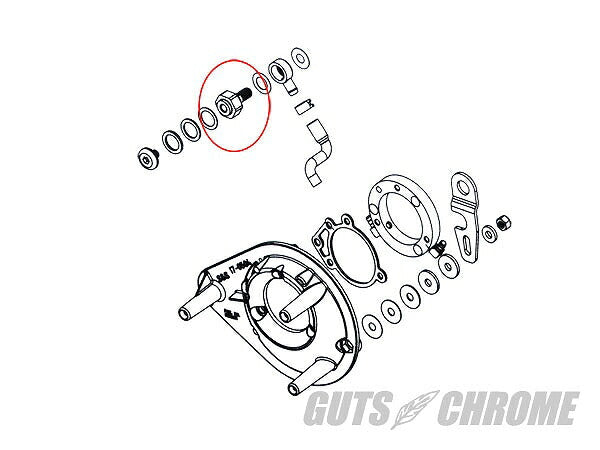 Breather Bolt for New S&S Air Cleaner EVO/XL