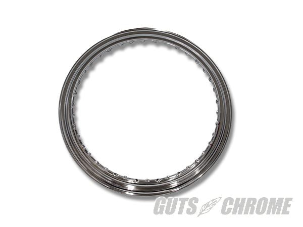 Drop center rim, chrome, 18x2.50 inch, front/rear, 40 holes