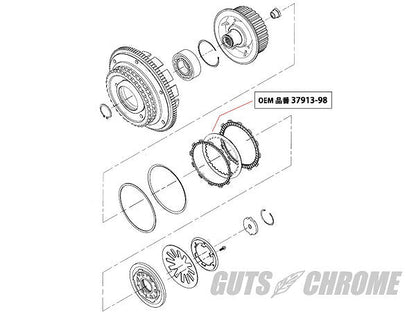 クラッチスチールプレートセット 98-11年 ビッグツイン用