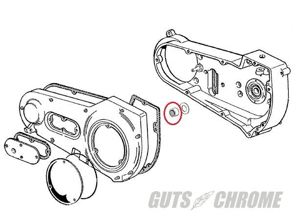 V-TWIN Outer Primary Cover Needle Bearing