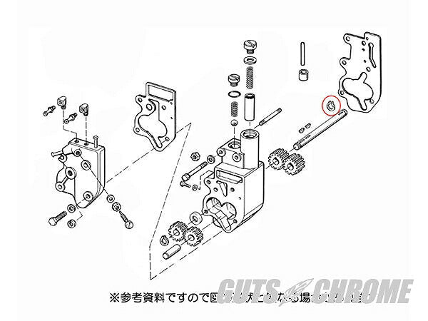 V-TWIN製 オイルポンプスナップリング