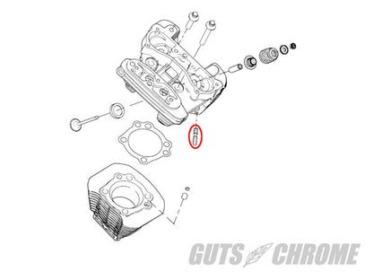 V-TWIN TC88/96 EVO エキゾーストスタッド\U0026ナット 汎用