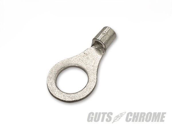 Guts Chrome Round Crimp Terminal for 12AWG (3.5sq) M8, 1 pc.