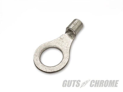 Guts Chrome Round Crimp Terminal for 12AWG (3.5sq) M8, 1 pc.