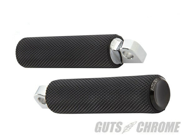 Rubber knurled footpeg set Harley