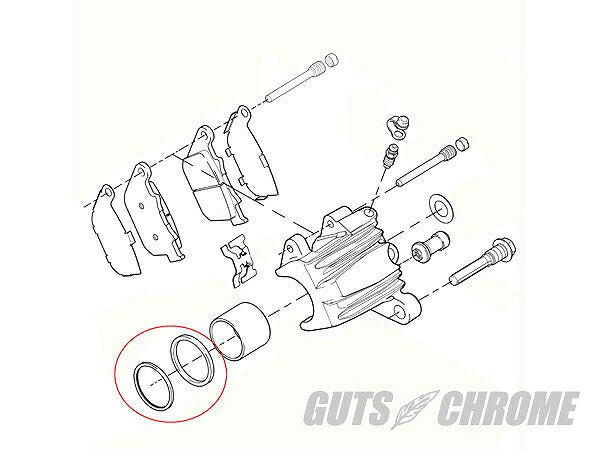 Rear caliper seal 04-later XL