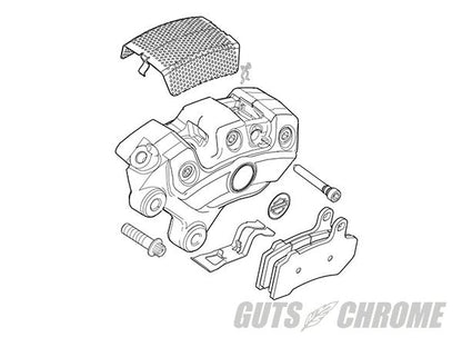 Drag Specialties Brake Pads Semi-Metallic Front/Rear For 08-Up Touring