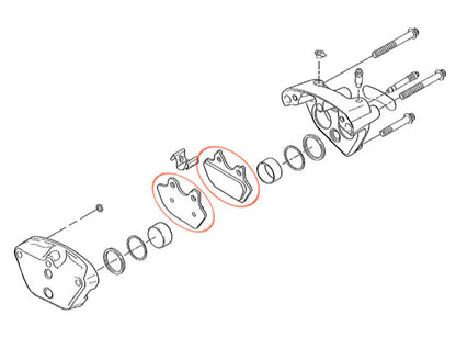 SBS Brake Pads Sintered Rear for Big Twin XL Twin Cam