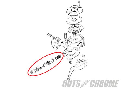 フロントマスターリビルドキット 1/2”ボア径 XLダブルディスクモデル