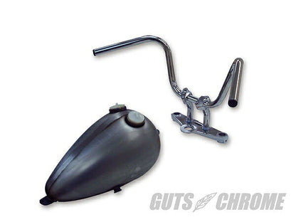 クローム BACK HORN バックホーン バー ハンドル ヘコミ有り