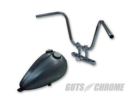 Chrome Narrow Ape Hanger Handlebars, No Dimples