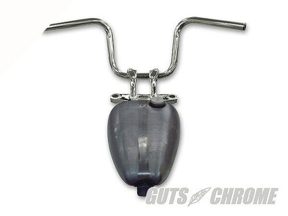 Mini Ape Hanger Chrome Handlebar, No Dimples