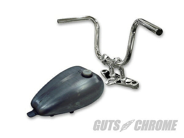 Mini Ape Hanger Chrome Handlebar, No Dimples