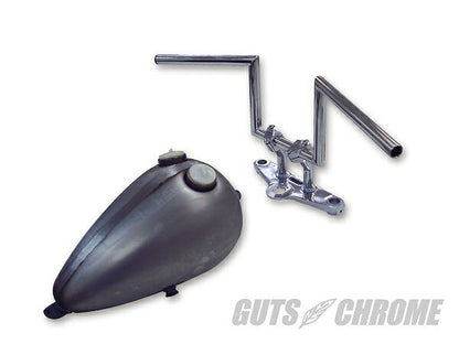81-Earlier Chrome Z Bar Z-Bar Handlebar 8 Inch No Dimples