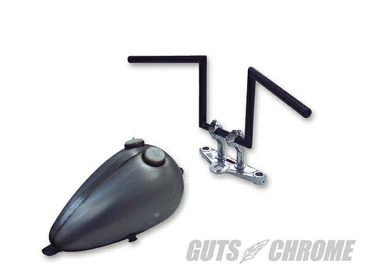 ブラック Zバー ハンドル 10インチ ヘコミ無し