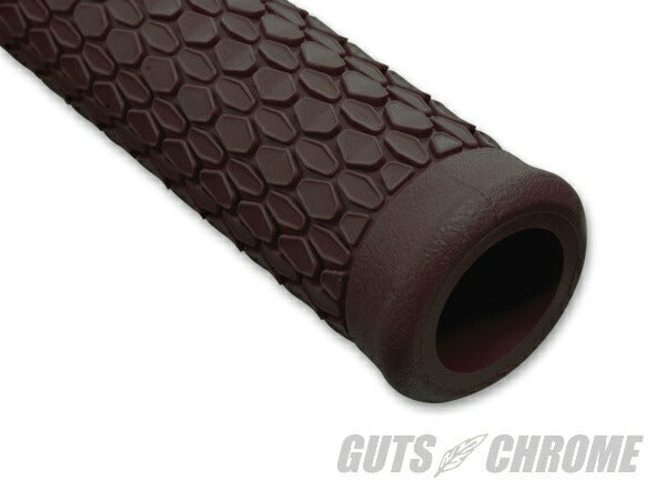 HEX ラバーグリップ 貫通タイプ ダークブラウン 124mm