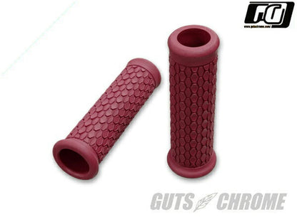 HEX ラバーグリップ 貫通タイプ ダークレッド 124mm