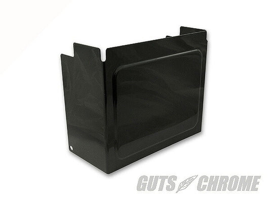 Battery cover, powder-coated glossy black, XL/FX
