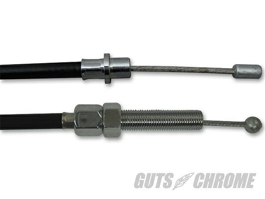 70-84年FX,FLモデル ブラック クラッチケーブル 6インチオーバー 約142cm