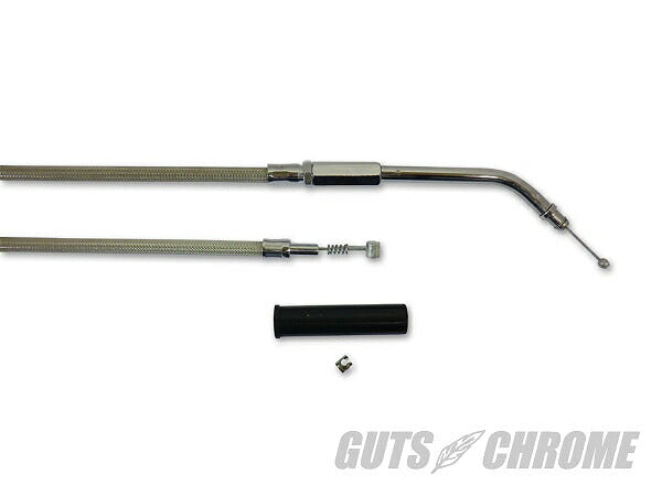 96-03年XL用 ステンメッシュ アイドルケーブル 118cm