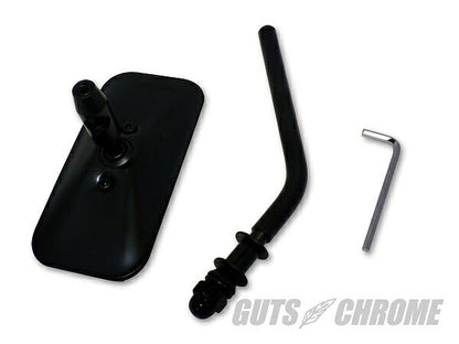 ショートステム スクエアミラー ブラック