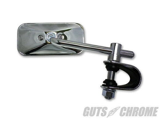 スクエア クランプオンミラー クローム