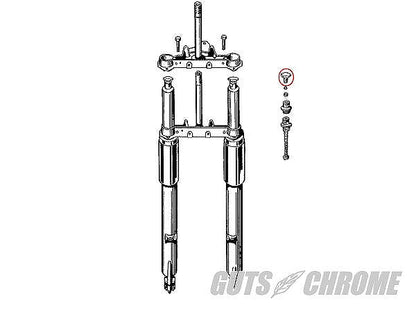 Fork Tube Plug Cap Set 49-E77 FL