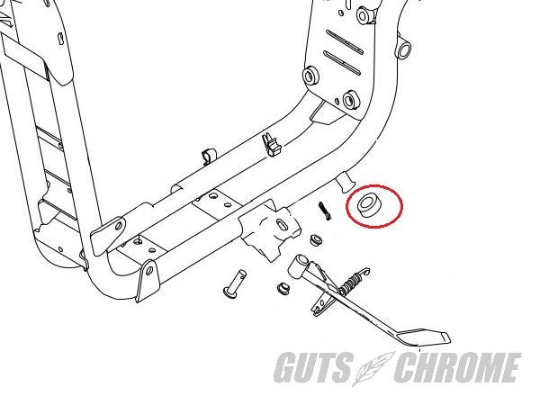 キックスタンド バンパーストップ スポーツスター全車 1個入り