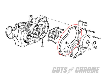 プライマリーカバーガスケット Foamet 77-90 XL