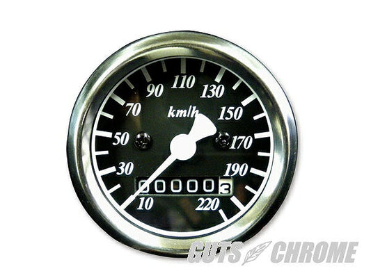 スピードメーター 黒 2:1 機械式