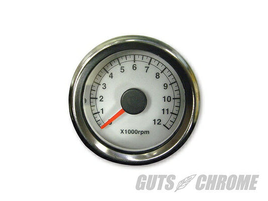 タコメーター 白 電気式 電球照明