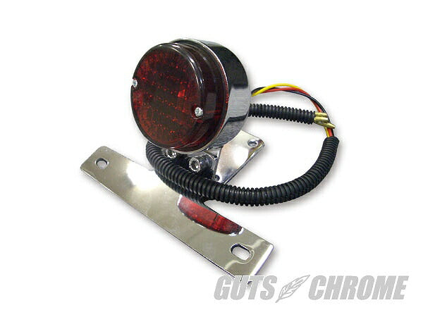 Round Tail Light Chrome Large