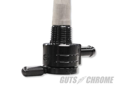 GOLAN Click Slick Gas Cock Straight Black 3/8NPT