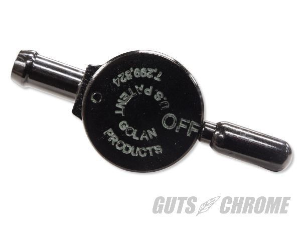 GOLAN クリックスリックガスコック ストレート ブラック 22mmナット