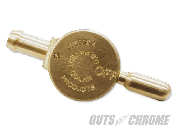 GOLAN クリックスリックガスコック ストレート ブラス 22mmナット