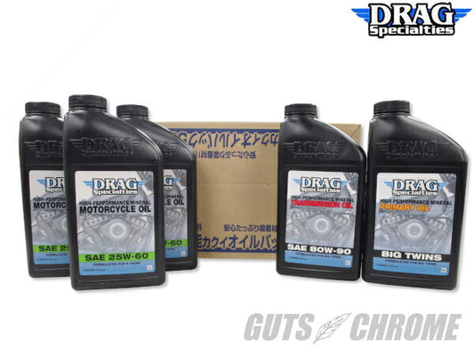 ドラッグスペシャリティーズ オイル交換フルセット 25W60 エボ ビッグツイン