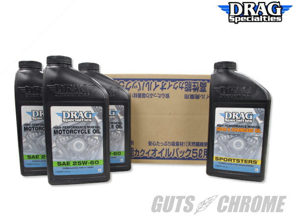 ドラッグスペシャリティーズ オイル交換フルセット 25W60 エボ スポーツスター