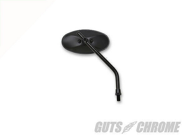 オーバルミラー ミラー 10mmスレット ブラック