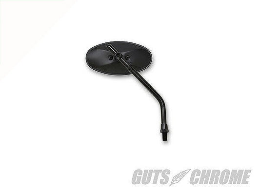 オーバルミラー ミラー 10mmスレット ブラック