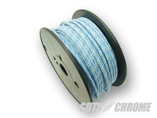 クロスカバーワイヤー16ゲージ 青X白 1m売リ